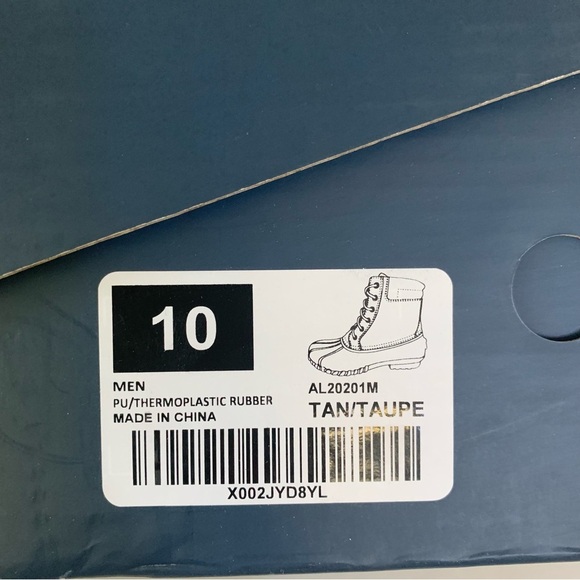 Aleader Mens Waterproof Duck Ankle Boots Lace Up US 10 M NEW - Picture 9 of 9